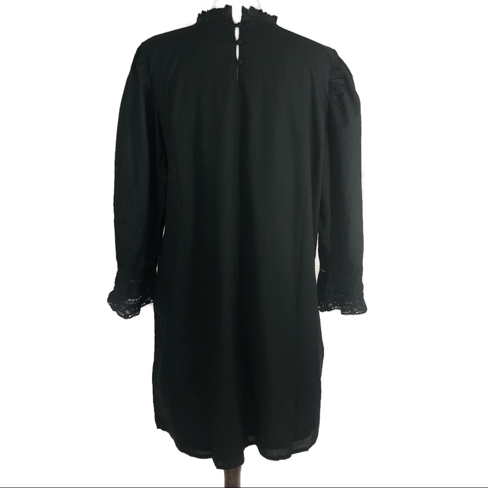 🔴SOLD🔴Anthropologie Farm Rio Black Dress L - Picture 9 of 13